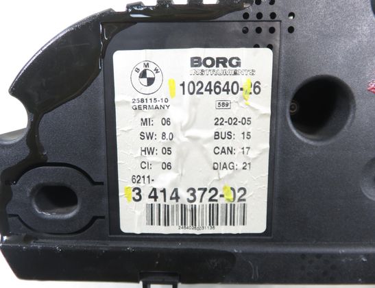 BMW X3 F25 (2010-2017) Speedometer 3414372,1024640 33062286