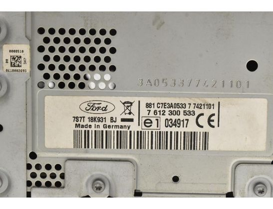 FORD Mondeo 4 generation (2007-2015) Mūzikas atskaņotājs ar Navigāciju / GPS 7S7T18K931BJ 32589695
