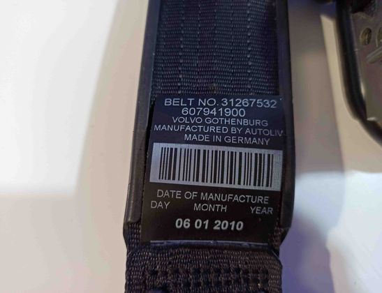 VOLVO XC90 1 generation (2002-2014) Rear Right Seatbelt 31267532 14374680