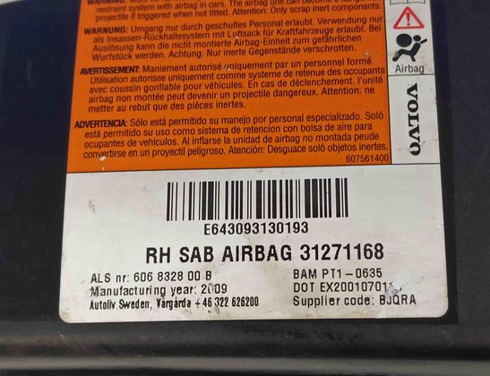 VOLVO XC90 1 generation (2002-2014) SRS переднее правое сиденье 31315931,31418255,31271168 18129010