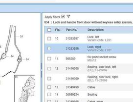 VOLVO S80 2 generation (2006-2020) Замок двери передний правый 31253658,30799302 25306574