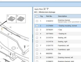 VOLVO S60 2 generation (2010-2020) Резиновая крышка двигателя 31278094 32834881