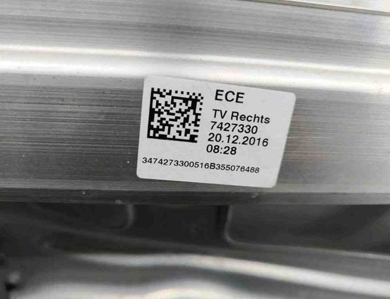 BMW i3 I01 (2013-2024) Priekšējās labās durvis 7427330 31194310