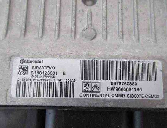 PEUGEOT 508 1 generation (2010-2020) Engine Control Unit ECU S180123001,9676760880,9666681180 32465374