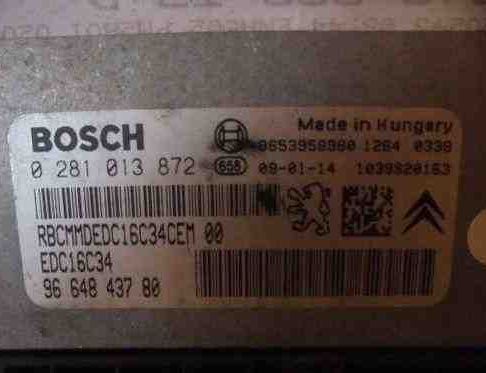PEUGEOT 308 T9 (2013-2021) Engine ECU Set 0281013872,9664843780 32475113