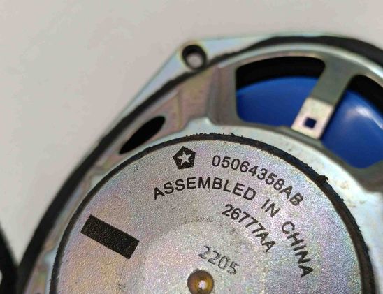 JEEP Cherokee 5 generation (KL) (2013-2024) Rear Right Door Sound Speaker 05064358AB 29936836