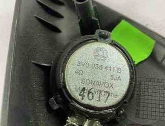 SKODA Superb 3 generation (2015-2023) Front Right Door Loudspeaker 3V0837974,3V0035411B 24572645