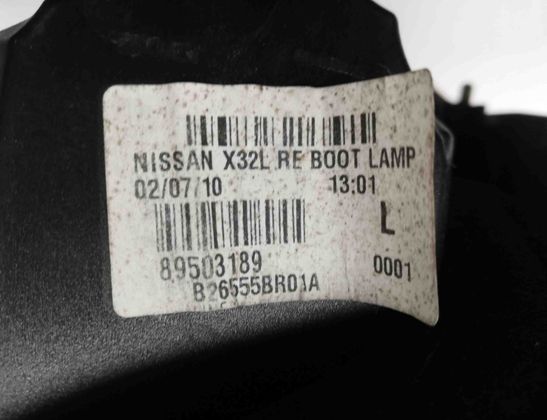 NISSAN Qashqai 1 generation (2007-2014) Фонарь крышки багажника левый 89503189 17633029