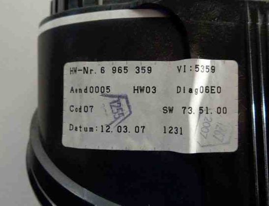 BMW 5 Series E60/E61 (2003-2010) Speedometer 6965359,9153756 25721991
