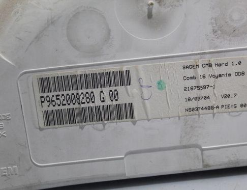 CITROËN C3 2 generation (2009-2016) Salona pulkstenis 9652008280 32919497