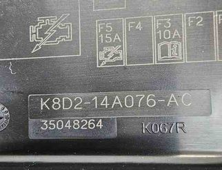 LAND ROVER Range Rover Evoque L538 (1 gen) (2011-2020) Drošinātāju kārbas vāks K8D214A076AC,35048264,K067R 32419251
